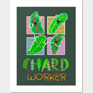 Chard Worker - Punny Garden Posters and Art